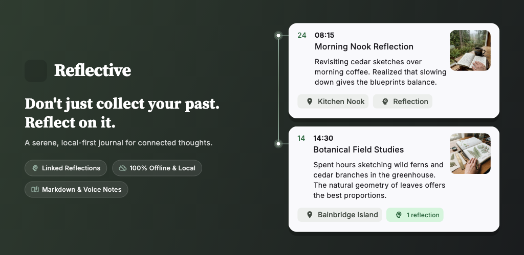Shipping Reflective: Why We Built a Private, Honest Journal for Android
