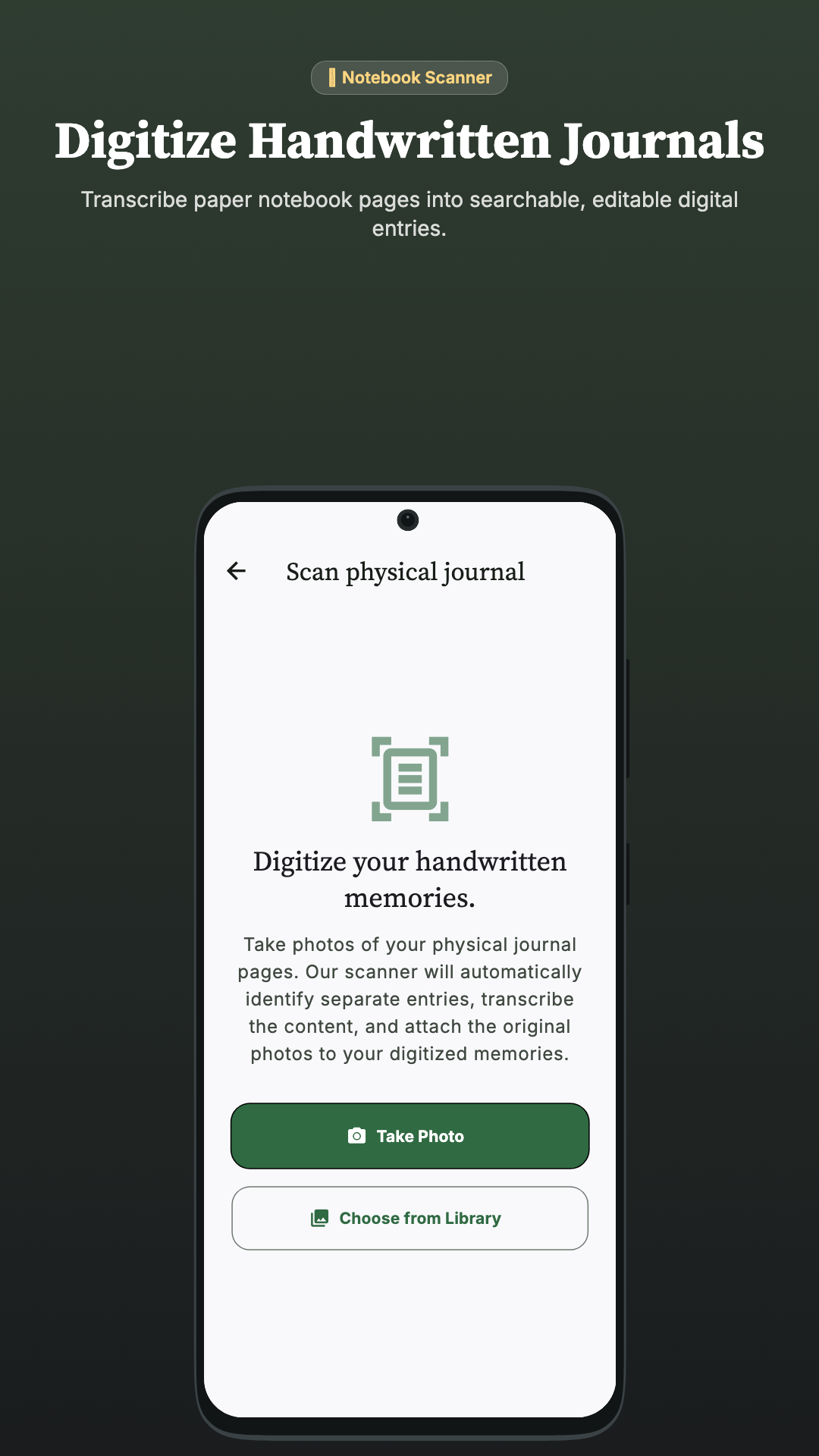Scanning handwritten notebooks into Reflective